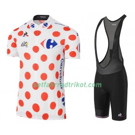 Set Gepunktetes Kurzarmtrikot + Trägershorts 2017 Tour De France